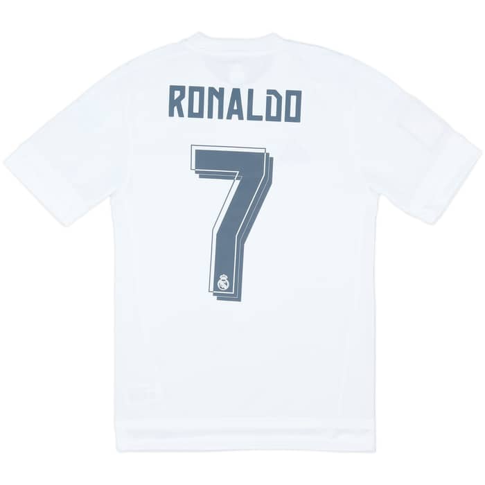 2015-16 Real Madrid Home Shirt Ronaldo #7 - 7/10 - (XS)