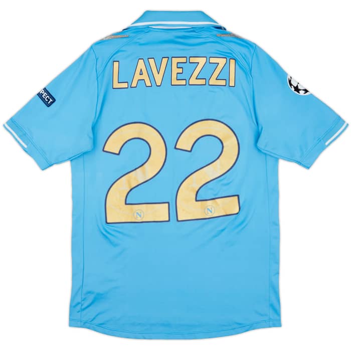 2011-12 Napoli Home Shirt Lavezzi #22 - 4/10 - (S)