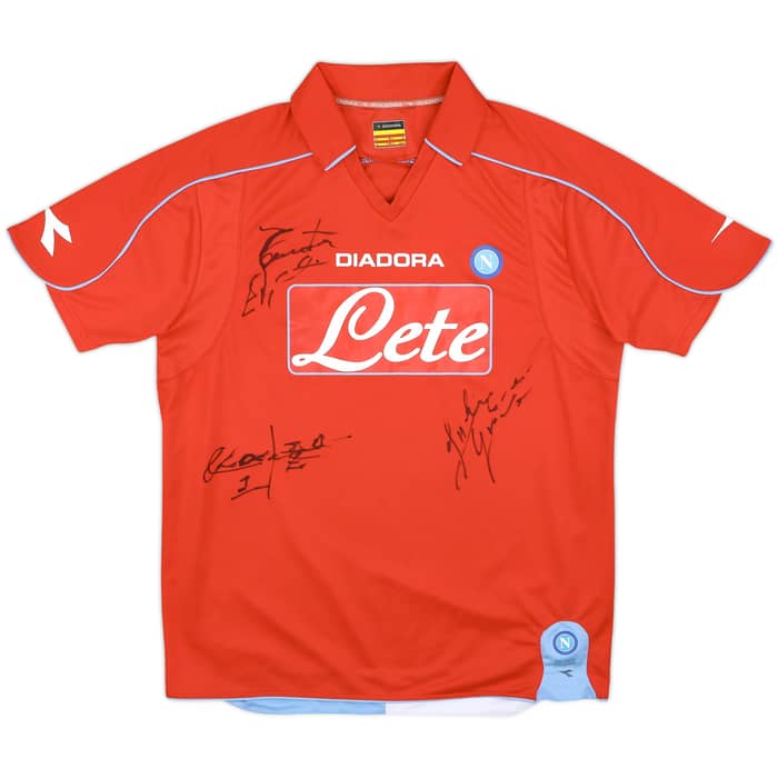 2008-09 Napoli Signed Away Shirt - 9/10 - (M)