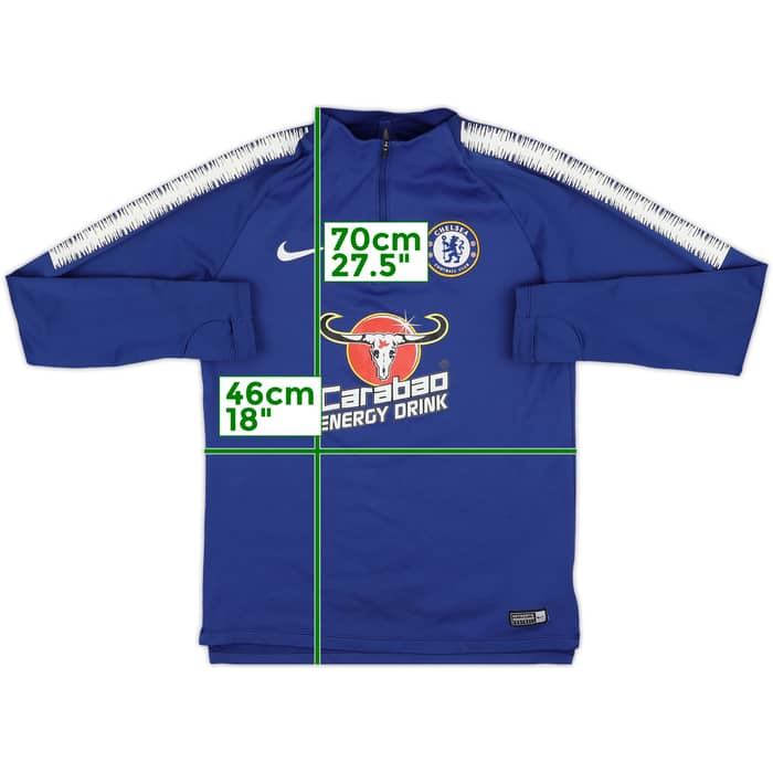 2018-19 Chelsea Nike 1/4 Zip Drill Top - 7/10 - (S)