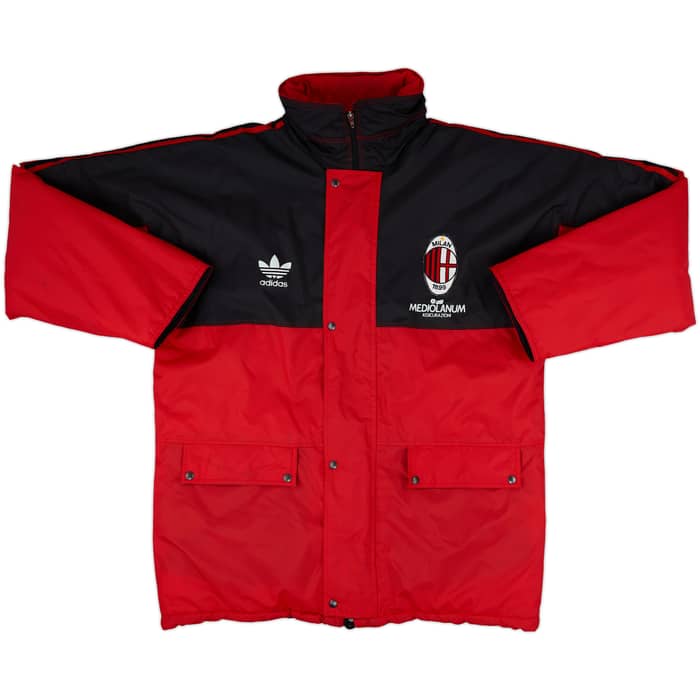 1990-92 AC Milan adidas Padded Bench Coat - 8/10 - (XXL)
