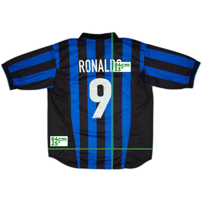 1998-99 Inter Milan Home Shirt Ronaldo #9 - 5/10 - (XXL)