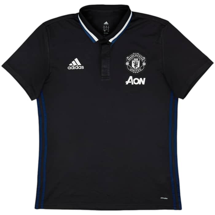 2016-17 Manchester United adidas Polo Shirt - 7/10 - (L)