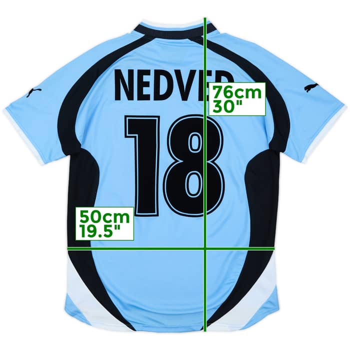 2000-01 Lazio Home Shirt Nedved #18 - 8/10 - (S)
