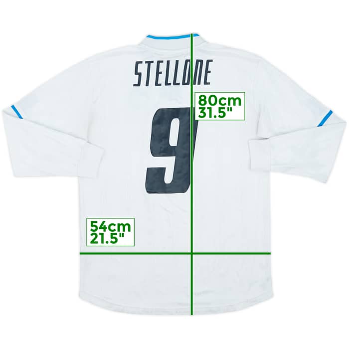 2001-02 Napoli Away L/S Shirt Stellone #9 - 4/10 - (XL)