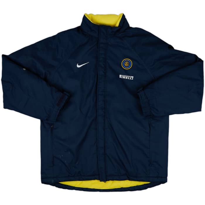 2001-02 Inter Milan Nike Padded Hooded Bench Coat - 6/10 - (L)