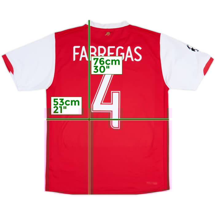 2006-08 Arsenal Home Shirt Fabregas #4 - 6/10 - (M)