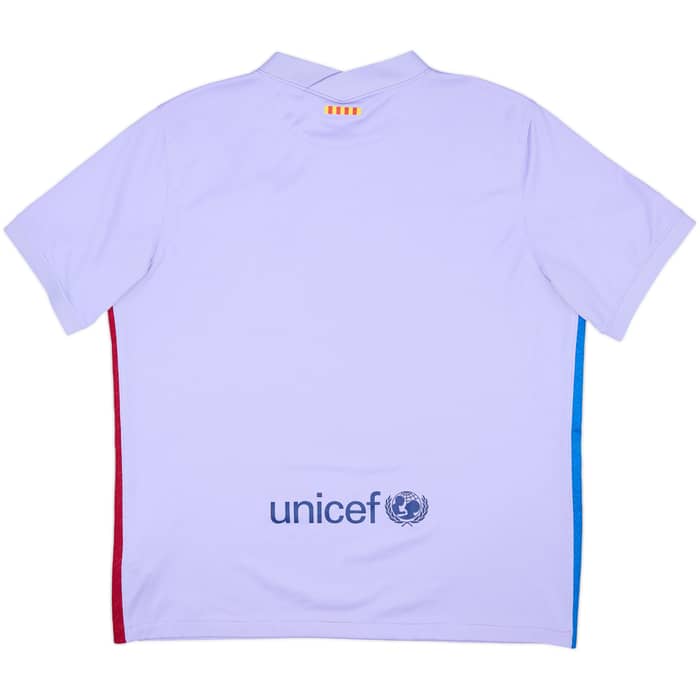 2021-22 Barcelona Away Shirt - 8/10 - (XL)