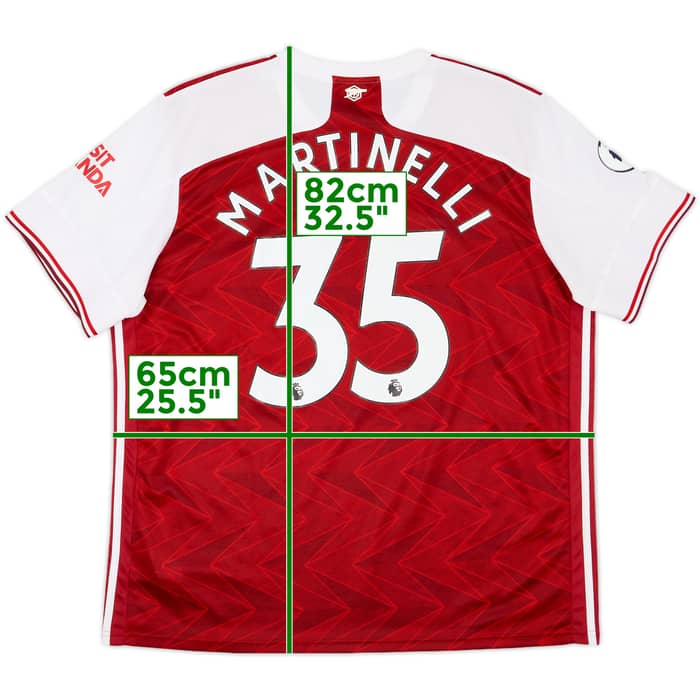 2020-21 Arsenal Home Shirt Martinelli #35 - 8/10 - (XXL)