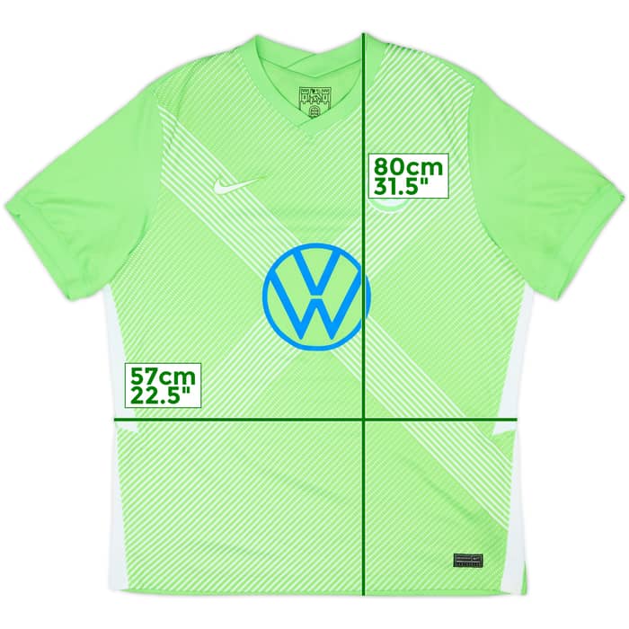 2020-21 Wolfsburg Home Shirt - 10/10 - (XL)