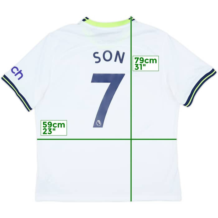 2022-23 Tottenham Home Shirt Son #7 - 10/10 - (XL)