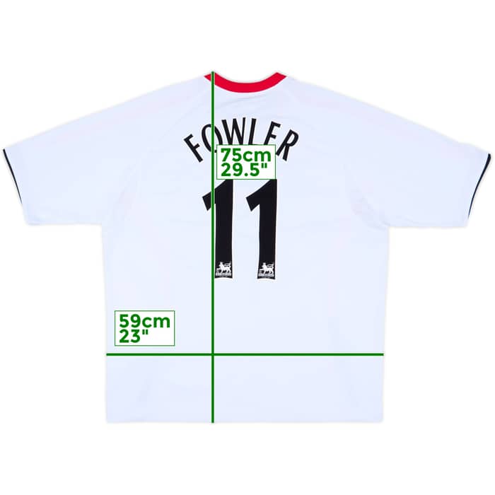 2005-06 Liverpool Away Shirt Fowler #11 - 8/10 - (XXL)