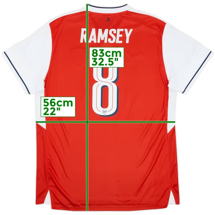 2016-17 Arsenal Home Shirt Ramsey #8 - 8/10 - (XL)