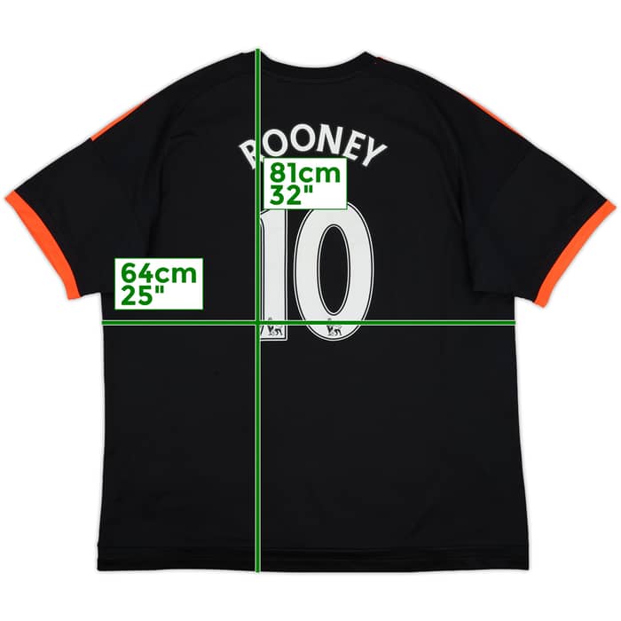2015-16 Manchester United Third Shirt Rooney #10 - 5/10 - (XXL)