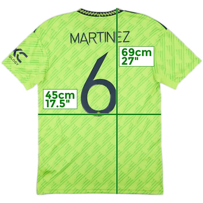 2022-23 Manchester United Third Shirt Martinez #6 - 8/10 - (M)