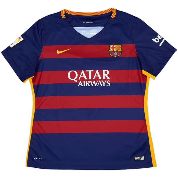 2015-16 Barcelona Home Shirt - 9/10 - (Women's XL)