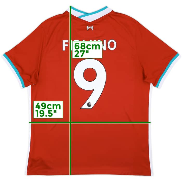 2020-21 Liverpool Home Shirt Firmino #9 - 7/10 - (XL)