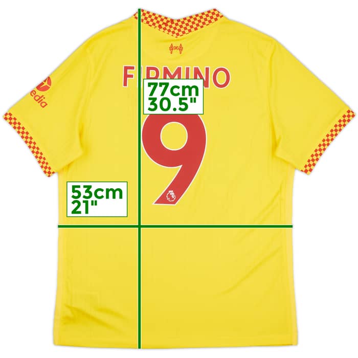 2021-22 Liverpool Third Shirt Firmino #9 - 7/10 - (L)