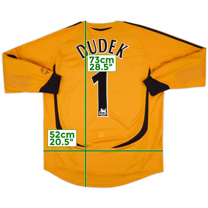 2006-07 Liverpool GK Shirt Dudek #1 - 8/10 - (L)