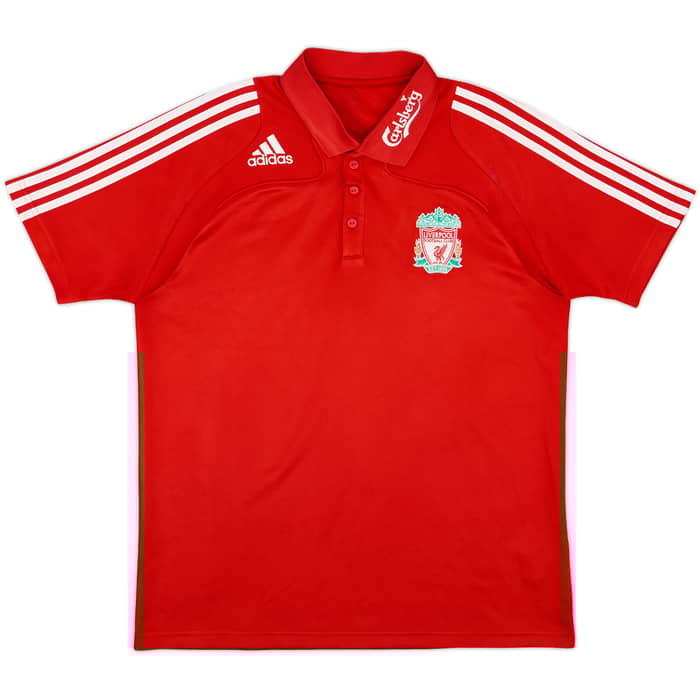 2008-09 Liverpool adidas Polo Shirt - 7/10 - (L)