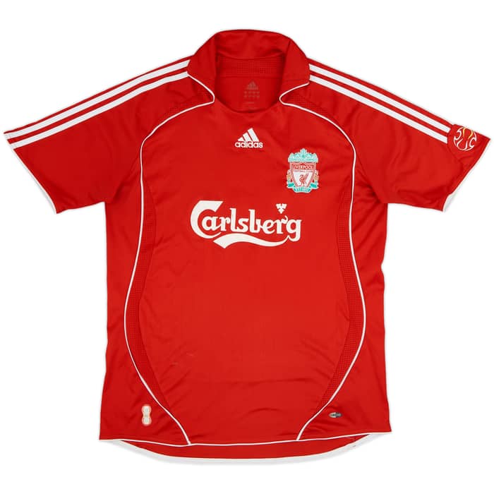 2006-08 Liverpool Home Shirt Agger #5 - 6/10 - (M)