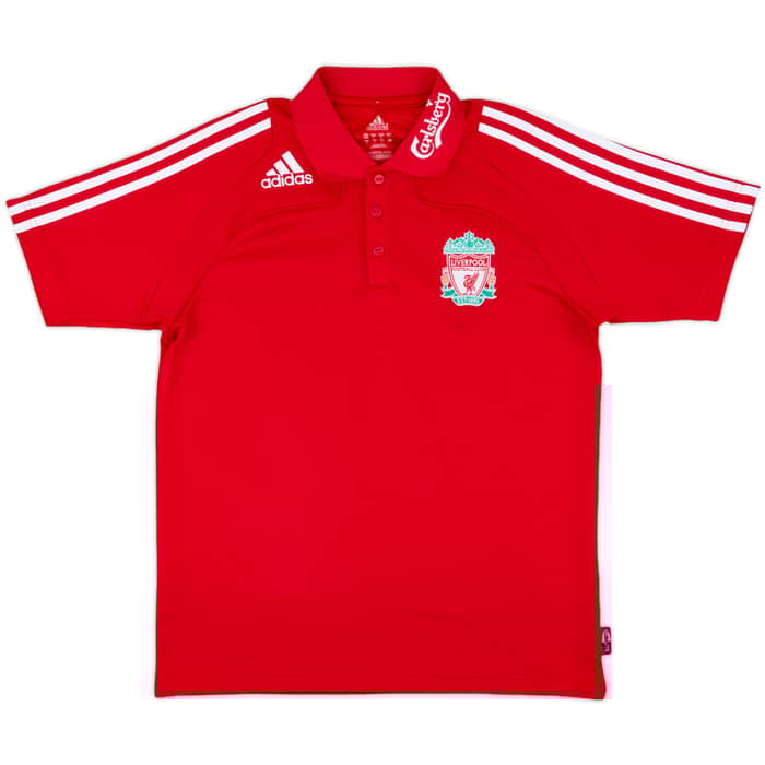 2008-09 Liverpool adidas Polo Shirt - 9/10 - (M)