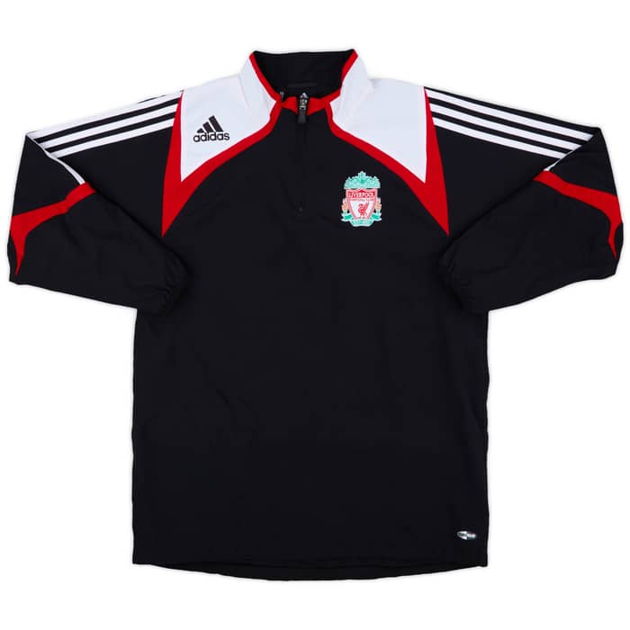2007-08 Liverpool adidas 1/4 Zip Drill Top - 8/10 - (M)