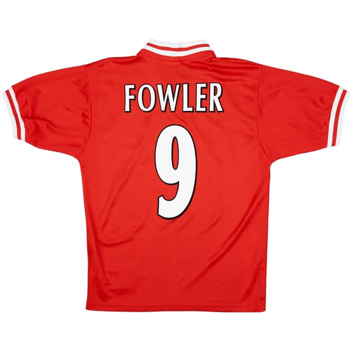 1996-98 Liverpool Home Shirt Fowler #9 - 9/10 - (S)