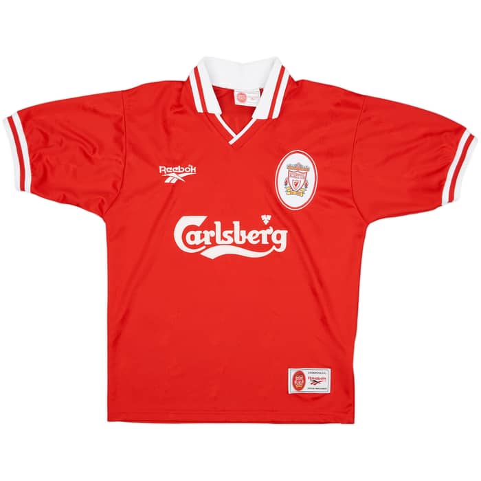 1996-98 Liverpool Home Shirt Fowler #9 - 9/10 - (S)
