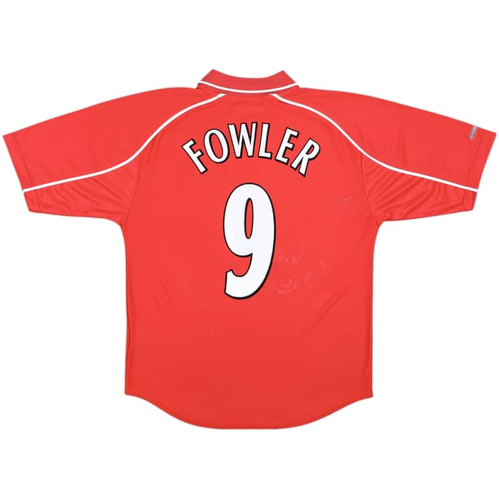 2000-02 Liverpool Home Shirt Fowler #9 - 5/10 - (M)