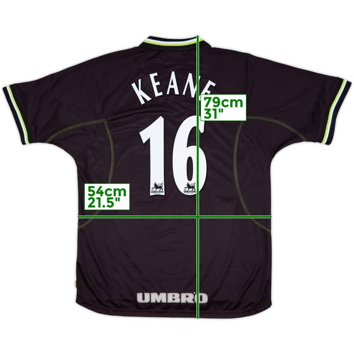 1998-99 Manchester United Third Shirt Keane #16 - 9/10 - (XL)