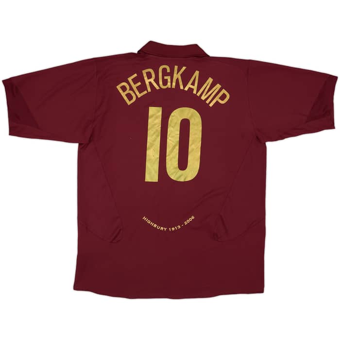 2005-06 Arsenal Home Shirt Bergkamp #10 (XXL)