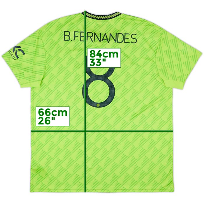 2022-23 Manchester United Third Shirt B.Fernandes #8 - 10/10 - (XXL)