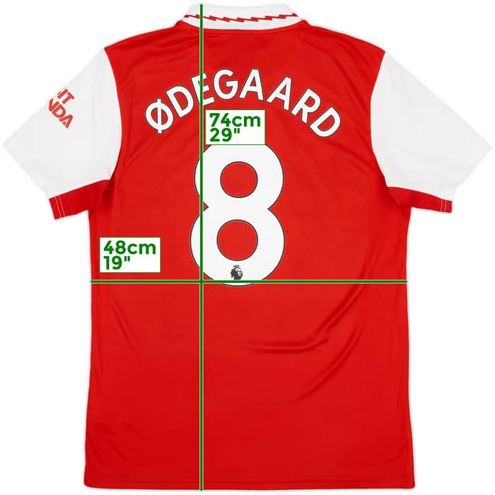 2022-23 Arsenal Home Shirt Odegaard #8 - 7/10 - (M)