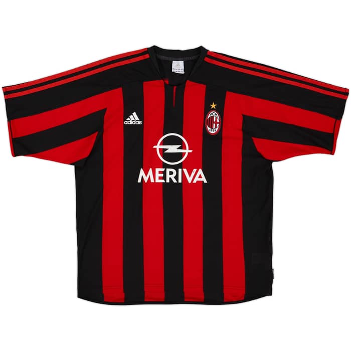2003-04 AC Milan Home Shirt Maldini #3 - 6/10 - (L)