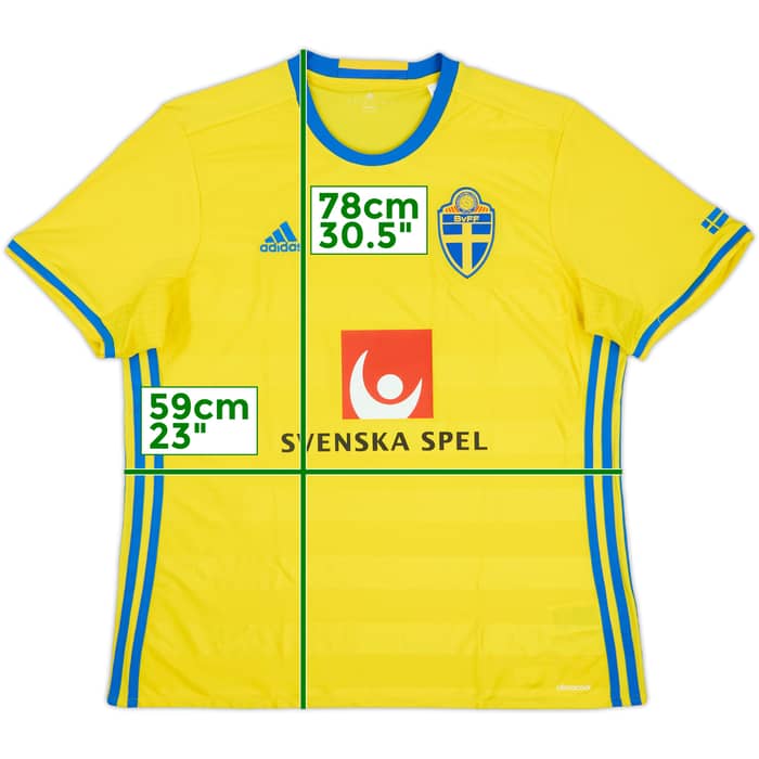 2016-17 Sweden Home/Training Shirt - 9/10 - (XL)