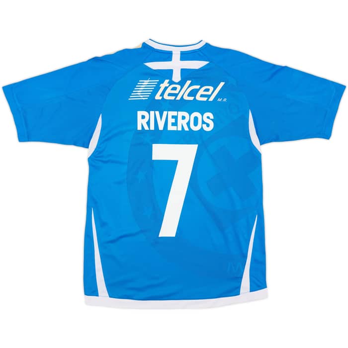 2008-09 Cruz Azul Home Shirt Riveros #7 - 8/10 - (S)