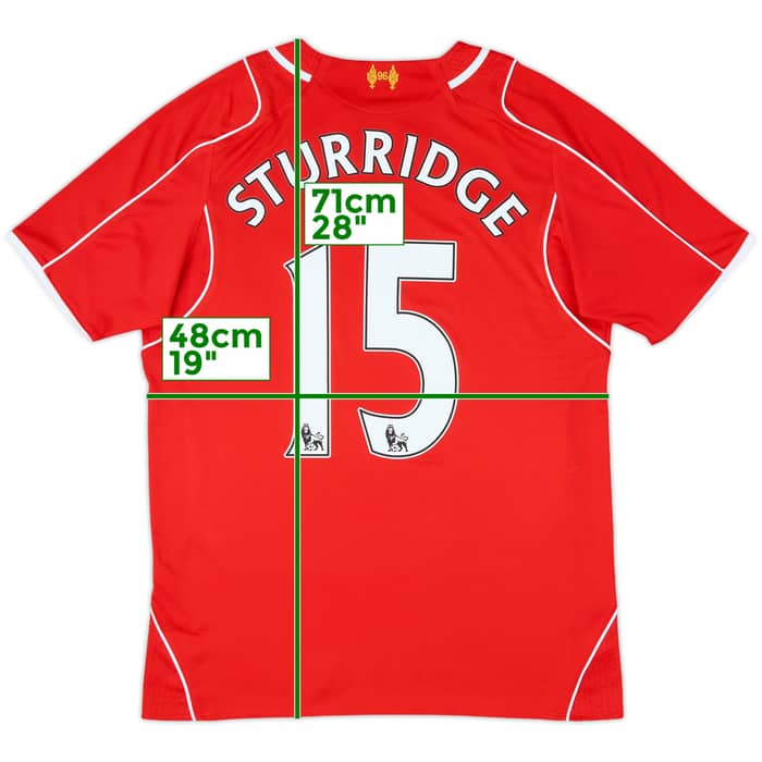 2014-15 Liverpool Home Shirt Sturridge #15 - 8/10 - (S)