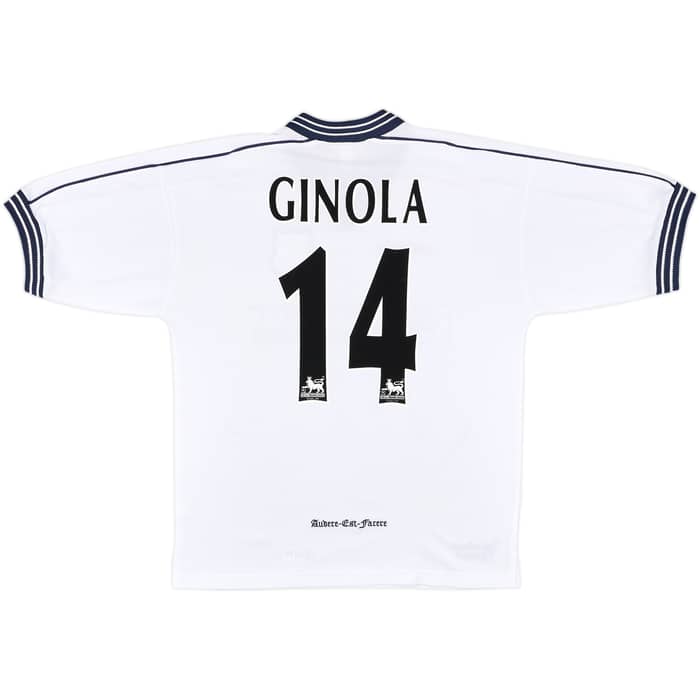 1997-99 Tottenham Home Shirt Ginola #14 - 9/10 - (M)
