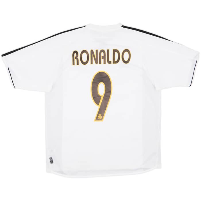 2003-04 Real Madrid Home Shirt Ronaldo #9 - 6/10 - (L)