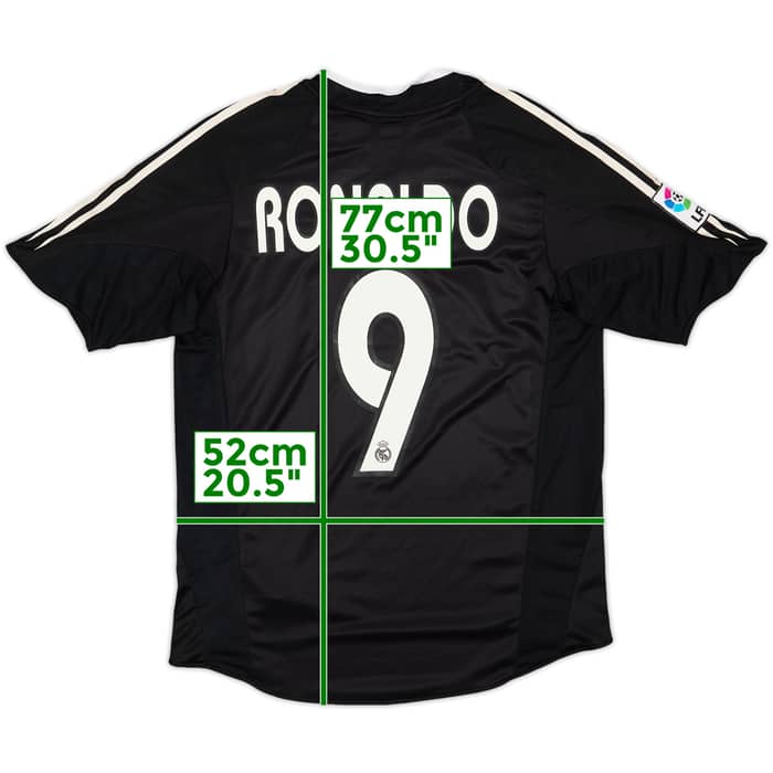 2004-05 Real Madrid Away Shirt Ronaldo #9 - 6/10 - (M)