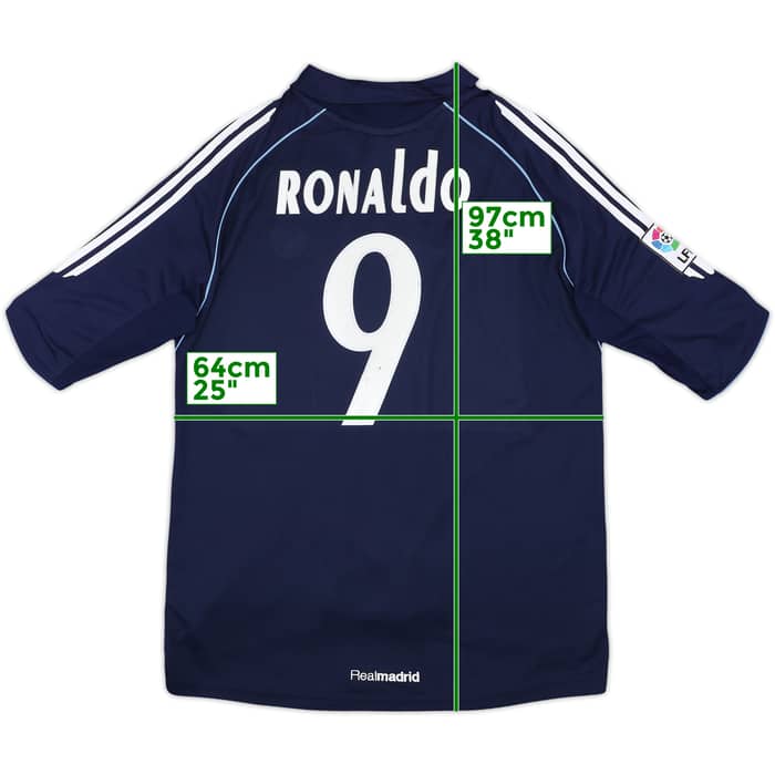 2005-06 Real Madrid Away Shirt Ronaldo #9 - 7/10 - (L)