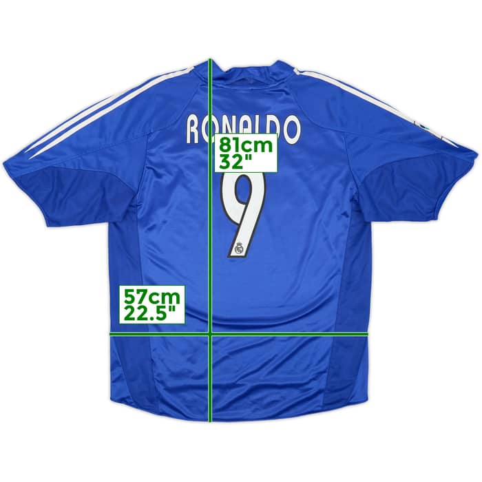 2004-05 Real Madrid Third Shirt Ronaldo #9 - 6/10 - (XL)