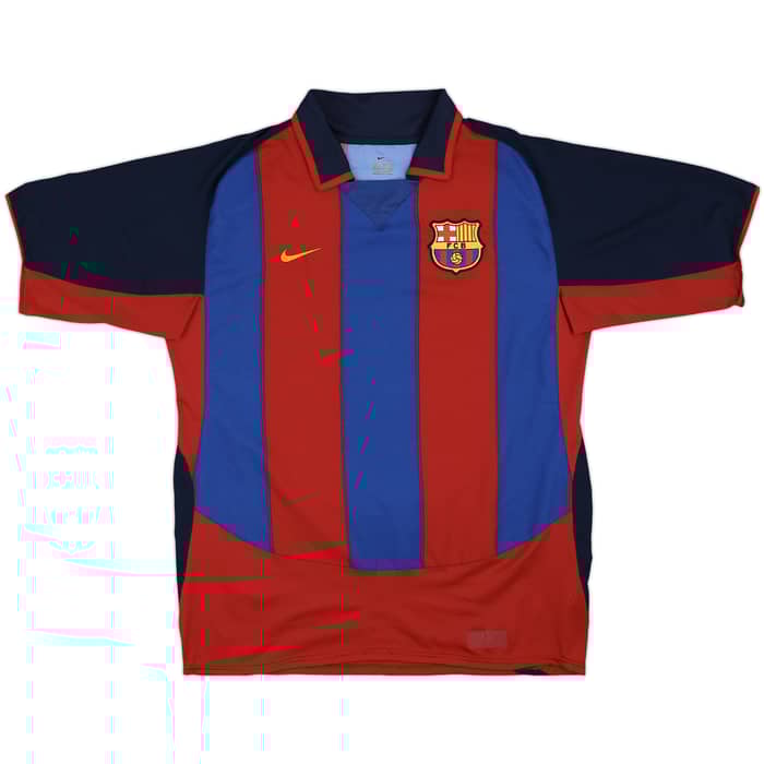 2003-04 Barcelona Home Shirt Ronaldinho #10 - 10/10 - (L)