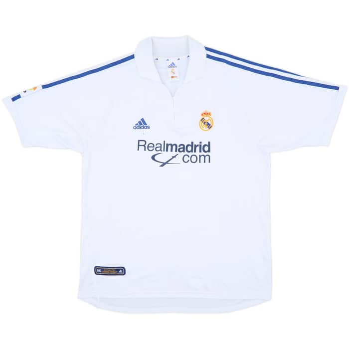 2001 Real Madrid Home Shirt Zidane #5 - 7/10 - (L)