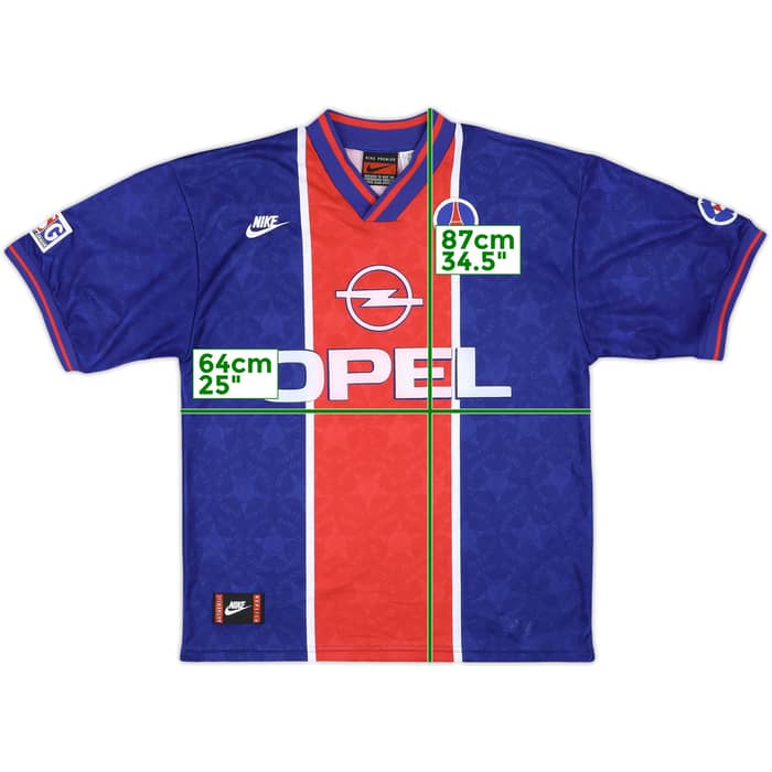 1995-96 Paris Saint-Germain Home Shirt - 9/10 - (L)