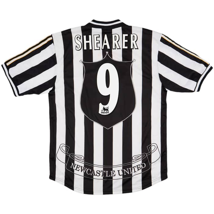 1997-99 Newcastle Home Shirt Shearer #9 - 8/10 - (L)