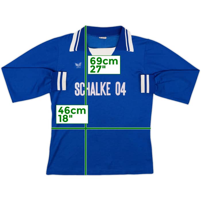 1977-78 Schalke Home L/S Shirt - 8/10 - (M)