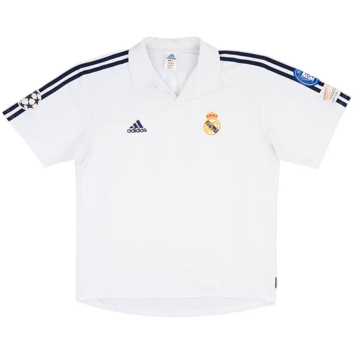 2001 Real Madrid CL Home Shirt Figo #10 - 8/10 - (M)