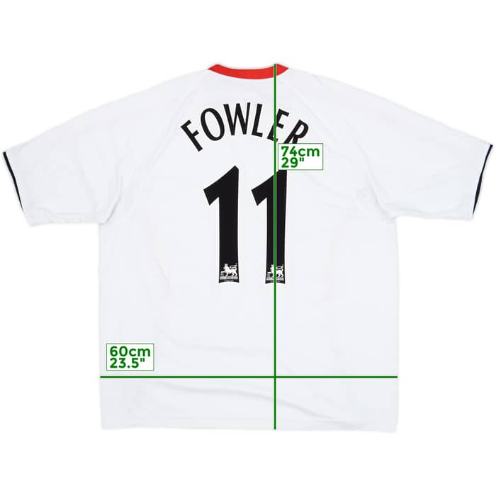 2005-06 Liverpool Away Shirt Fowler #11 - 8/10 - (XL)